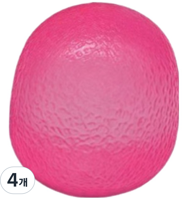 Endove Squishy 舒壓球 果凍 軟軟 小型, 4個, 粉紅色, 50g