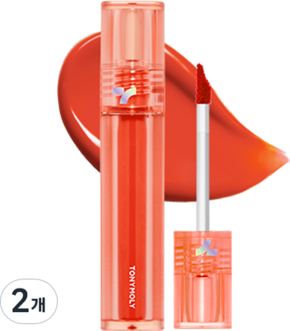 토니모리 퍼펙트 립스 쇼킹 립틴트, N01 루비쇼킹, 2개