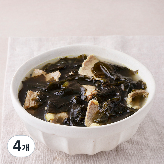 바다원 초이스쿡 소고기미역국, 600g, 4개