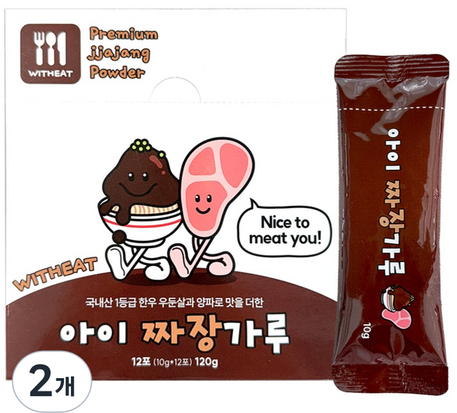 위드잇 아이짜장 12p, 짜장맛, 120g, 2개