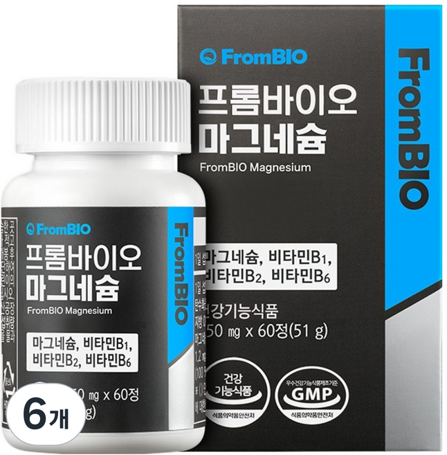 프롬바이오 마그네슘, 60정, 6개