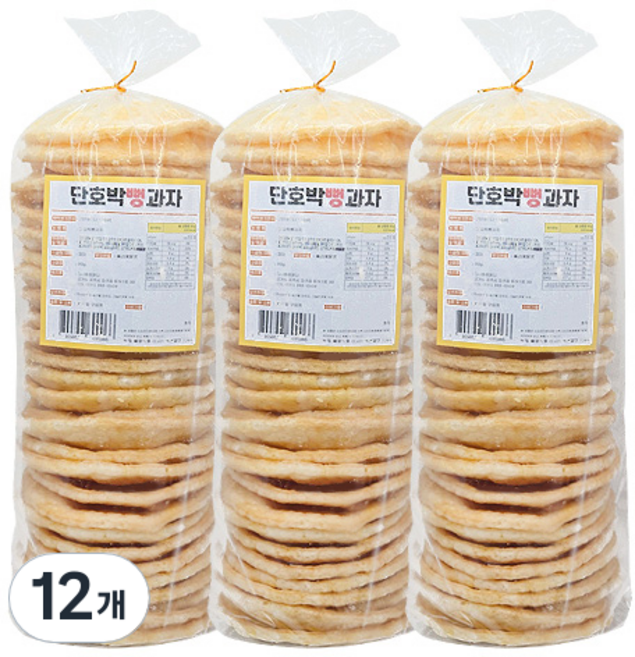 웰링스 단호박 뻥튀기, 90g, 12개