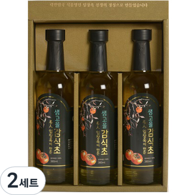 샘고을 효소 감식초 명인 선물세트 3호, 1.14L, 2개