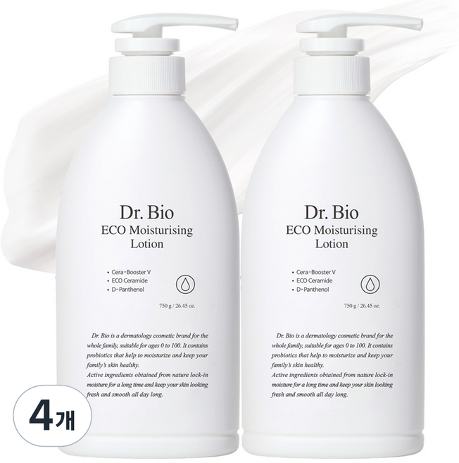 닥터바이오 에코 모이스춰라이징 로션, 750g, 4개