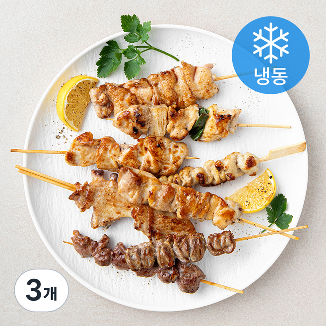 푸드장 닭 한마리 모둠꼬치 9개입 (냉동), 410g, 3개
