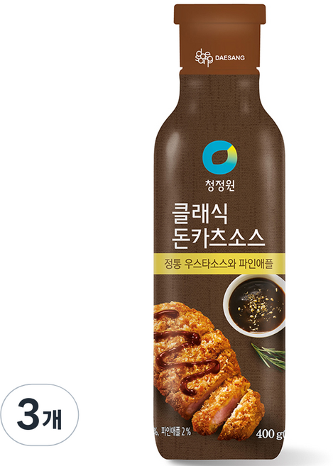 청정원 클래식 돈카츠 소스, 400g, 3개