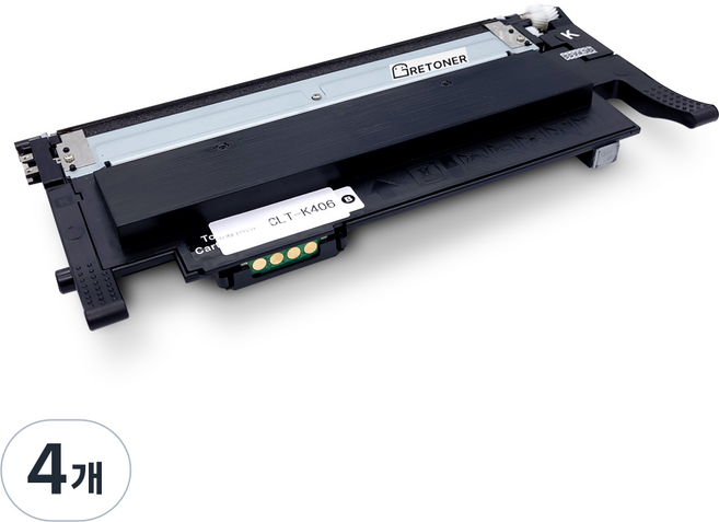 삼성 CLT-K406S 호환 재생 토너, 검정, 4개
