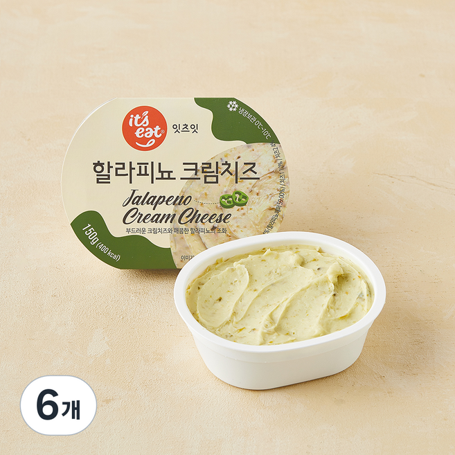 잇츠잇 할라피뇨 크림치즈, 150g, 6개, 1개입