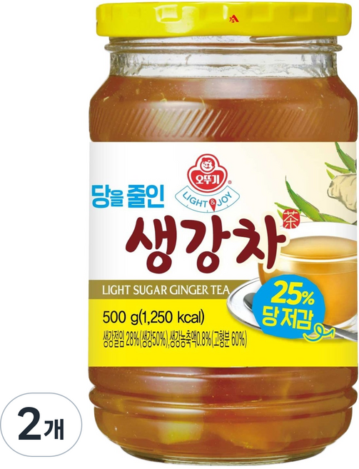 OTOKI 不倒翁 Light & Joy 減糖生薑茶, 500g, 1入, 2個