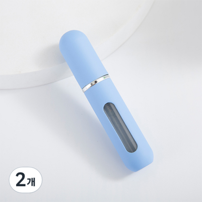 딥톡 펌핑식 향수 공병 5ml DT0038, 블루, 2개