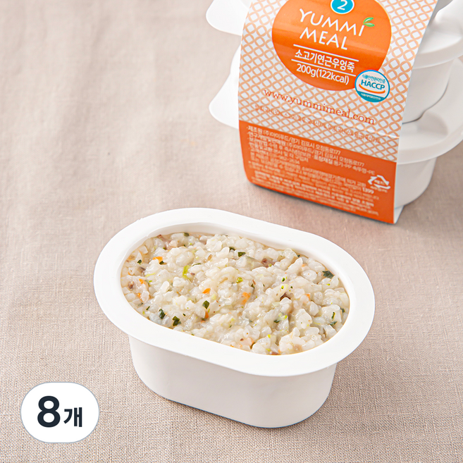 얌이밀 중기 2단계 만7~12개월 이유식, 100g, 8개, 혼합맛(소고기/연근/우엉)