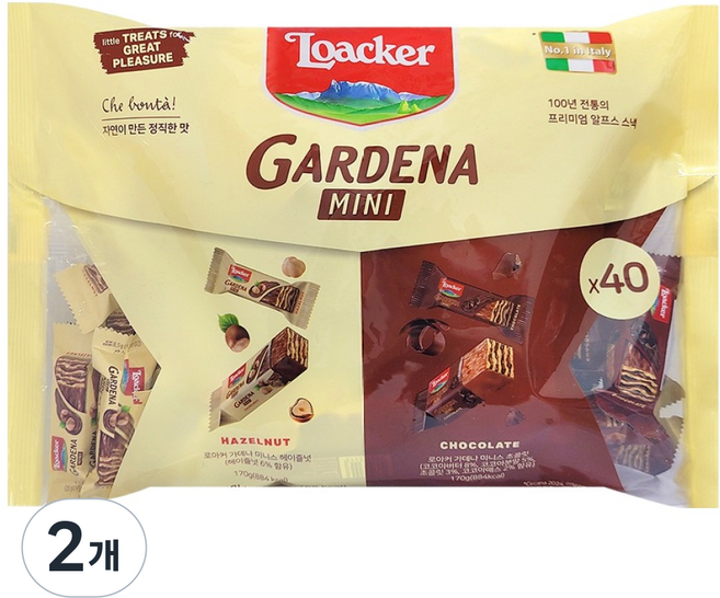 로아커 가데나 미니스 믹스 40p, 2개, 340g
