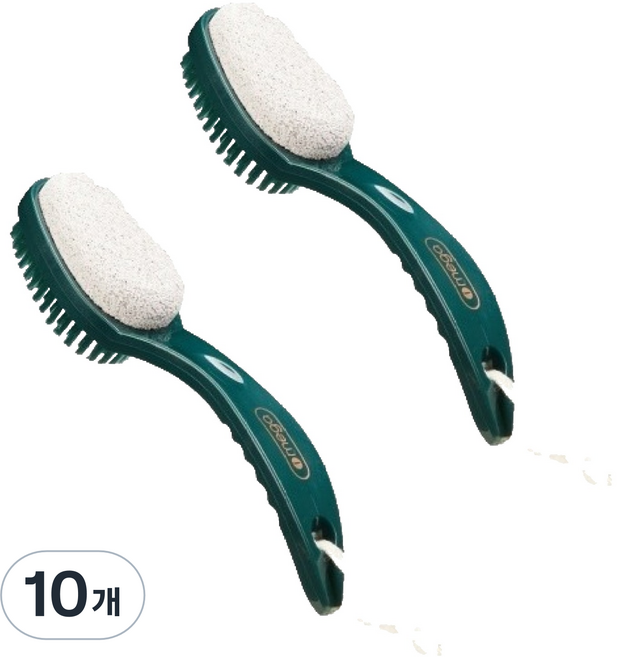 바롬몰 발 각질관리 브러쉬 그린, 1개입, 10개, 61g