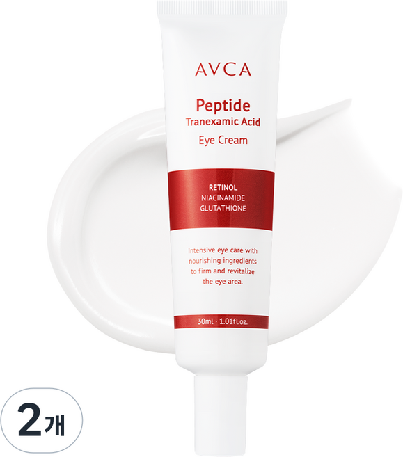 AVCA 胜肽與傳明酸緊緻眼霜, 2個, 30ml