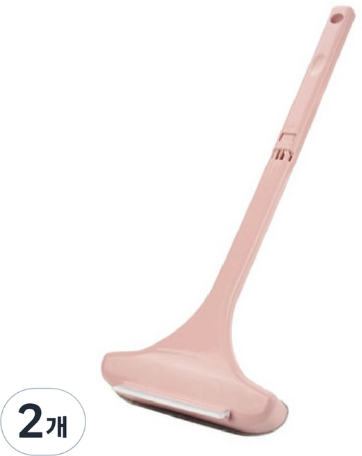 놀자리빙 스퀴지 겸용 방충망 청소솔, 연핑크, 2개