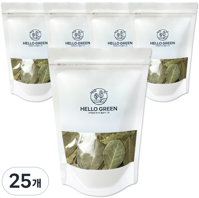 헬로우그린 월계수 잎, 25개, 90g