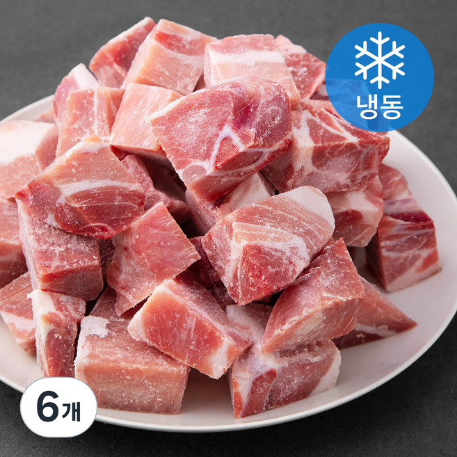 사조프레시미트 국내산 돈갈비 찜용 (냉동), 1kg, 6개