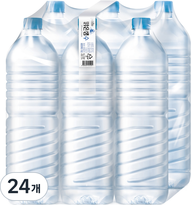 팔도맑은샘 맑은샘수 무라벨, 24개, 2L