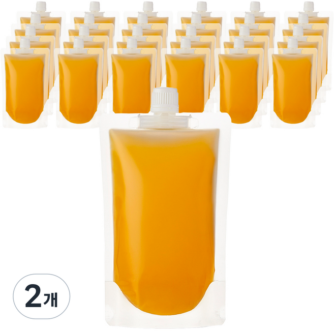 코멧 투명 스파우트 음료 파우치 300 mL, 입구지름 15mm, 25개입, 2개