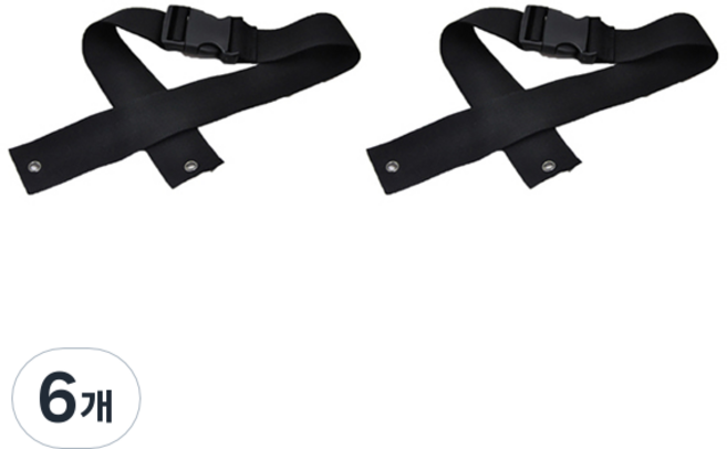 휠체어 안전벨트 고정형 장착형, 6개, MK-1460