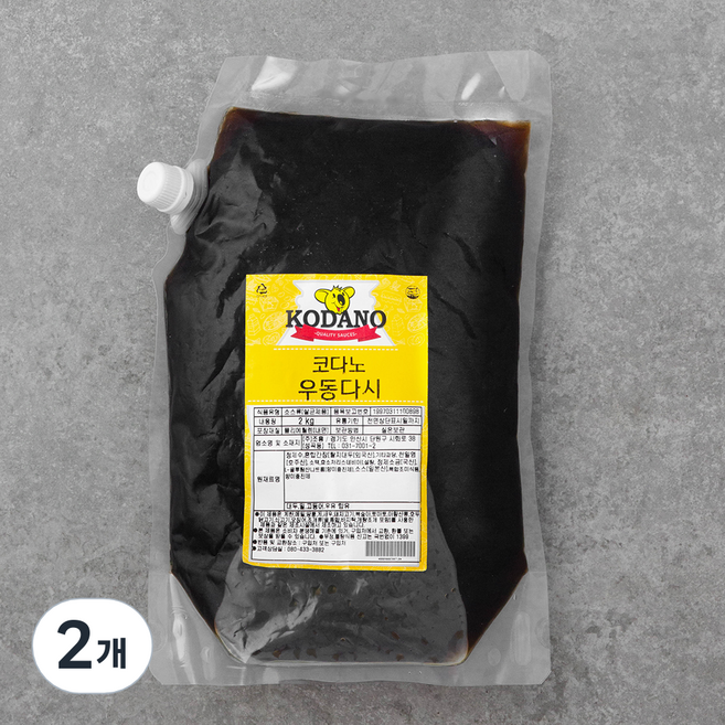 코다노 우동다시, 2kg, 2개