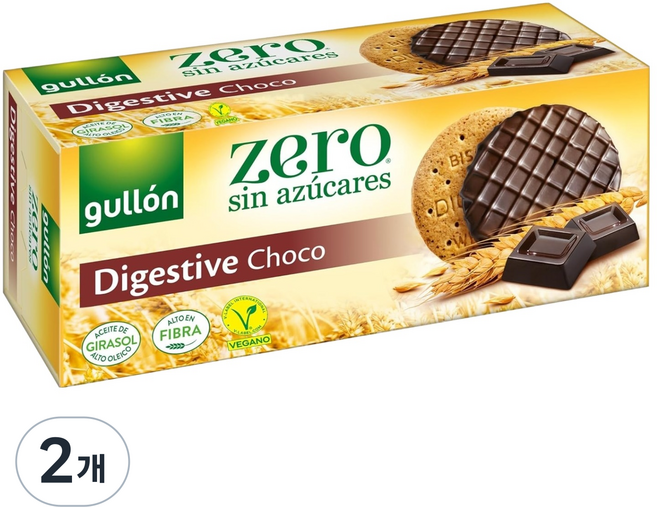 gullon 穀優 零卡可可消化餅乾, 270g, 2個