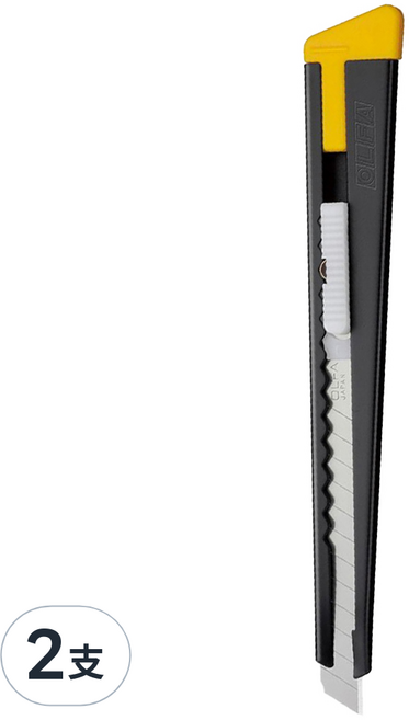 OLFA 小美工刀, 黑色, 2支