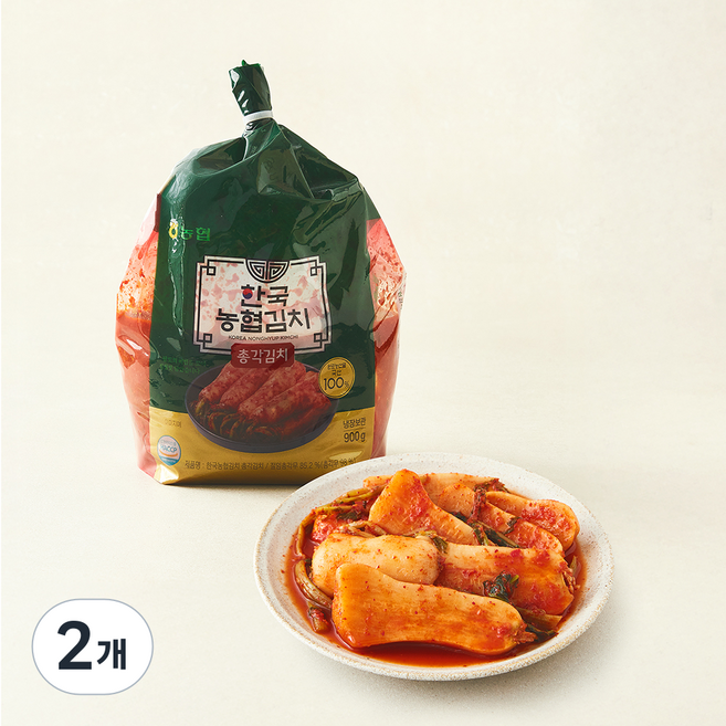 [로켓프레시]한국농협김치 총각김치, 900g, 2개