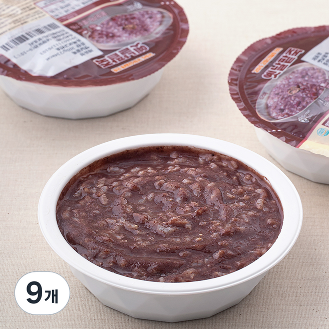 섬죽 옛날팥죽 (냉장), 300g, 9개