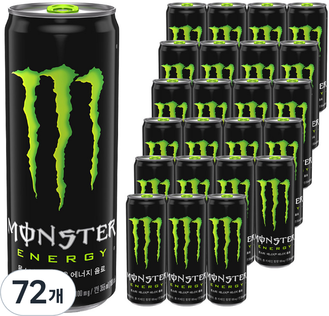 몬스터에너지 그린, 355ml, 72개