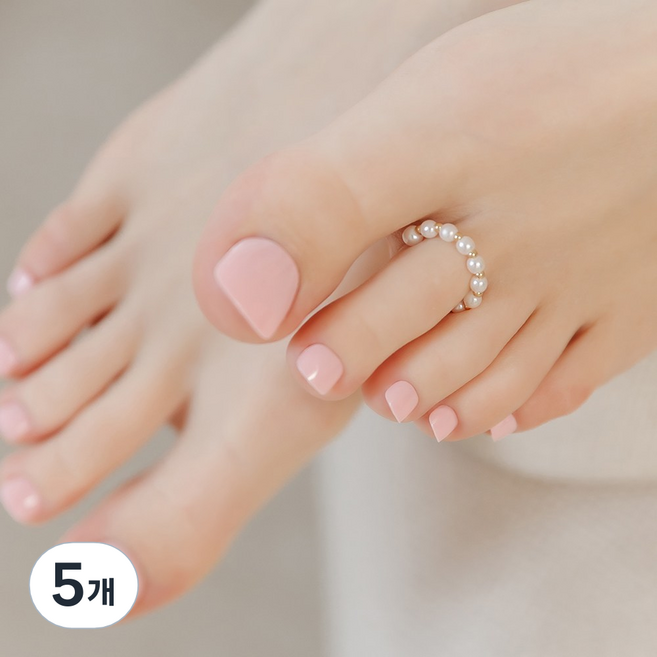 뮤즈마크 리유저블 페디팁, 스트로베리 라떼, 5개