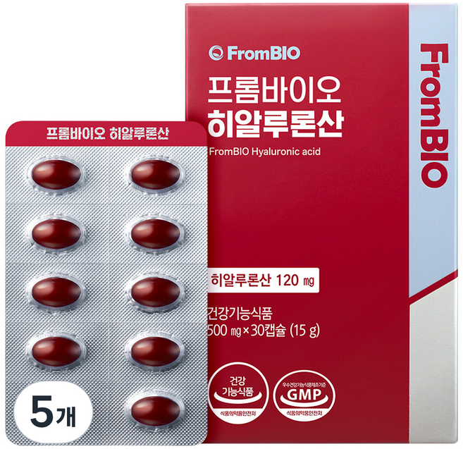 프롬바이오 히알루론산 15g, 30정, 5개