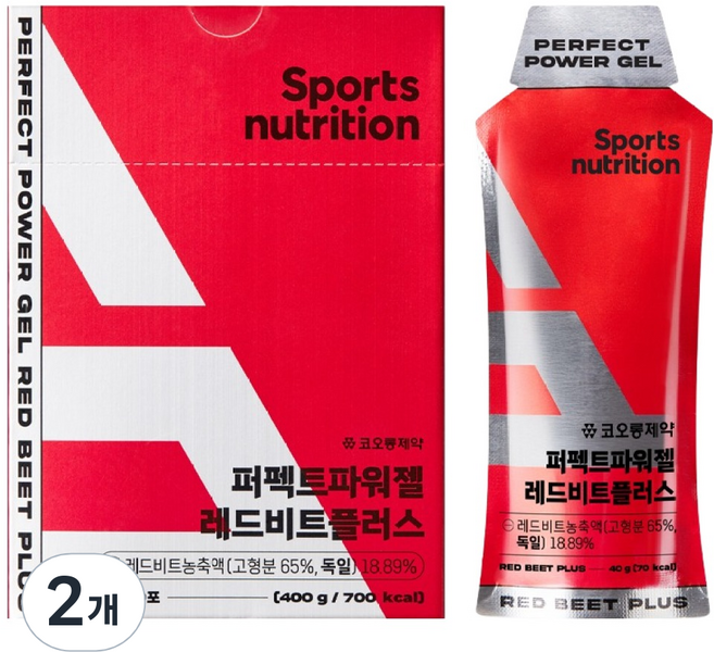 KOLON PHARMA Perfect Power Gel 紅甜菜 Plus 10入, 400g, 2個