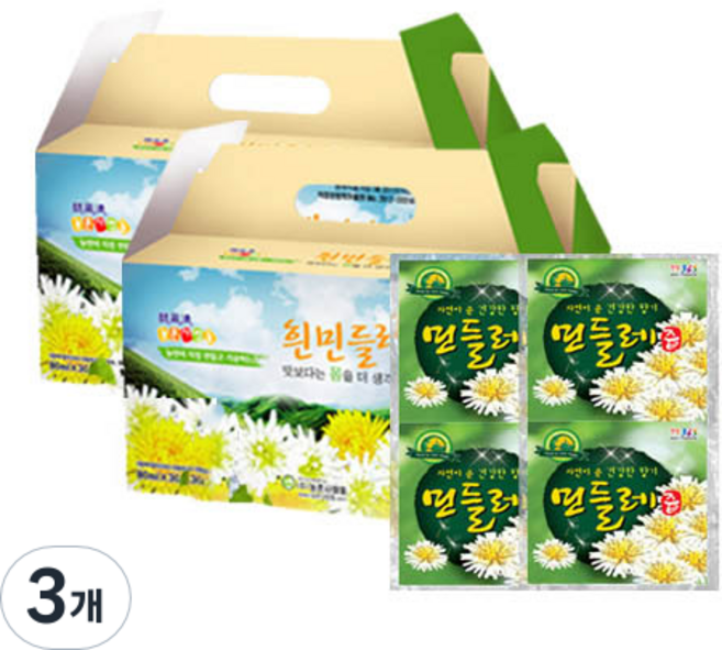 흰민들레 진액, 4.8L, 3개