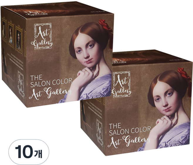 아트갤러리 더 살롱 컬러 염색제, 아트밀크브라운, 10개