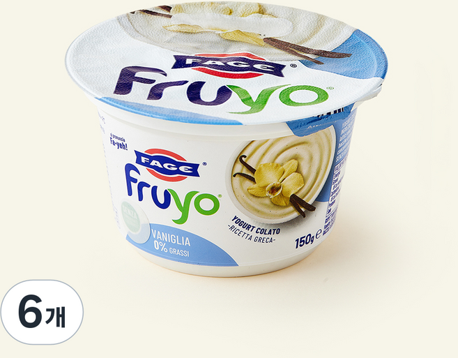 파예 프루요 그릭 요거트 바닐라, 150g, 6개