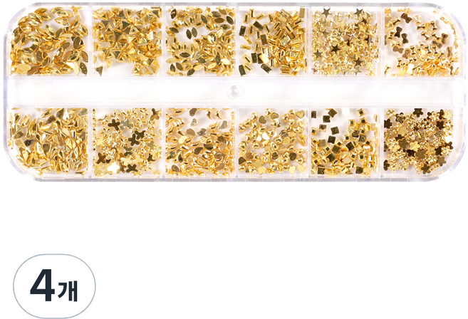 메이브라운 네일스톤파츠 미니 키트 MSM18, 4개