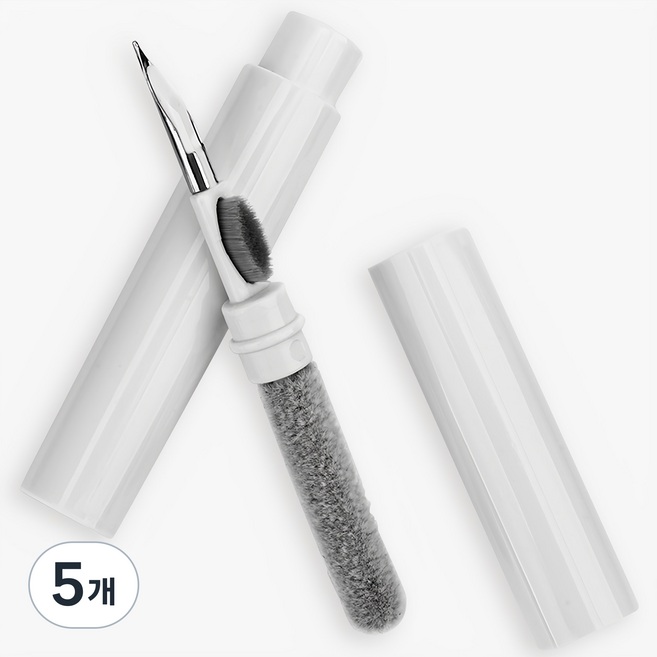 구스페리 에어팟 1/2/3/프로 버즈 먼지 제거 청소 키트 이어폰 청소용품, 화이트, 5개