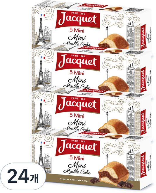 Jacquet 迷你大理石蛋糕, 135g, 24個