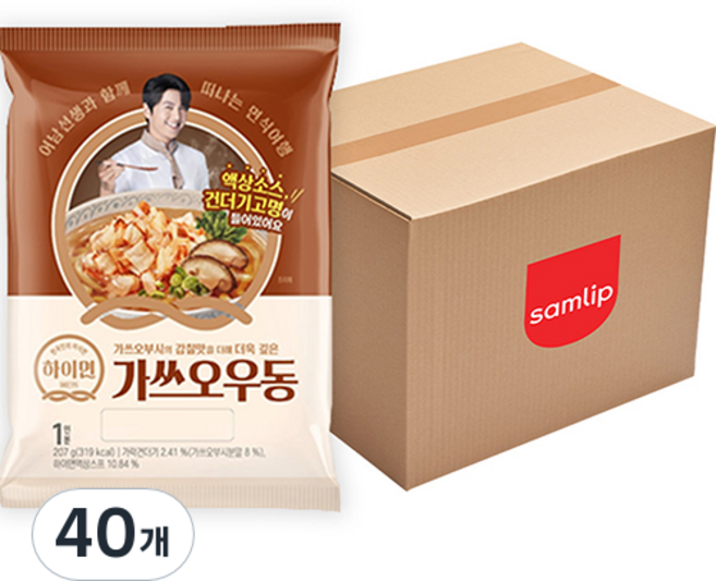 하이면 가쓰오우동, 207g, 40개
