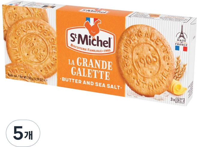 St Michel Grande Gallette 餅乾, 150g, 5個