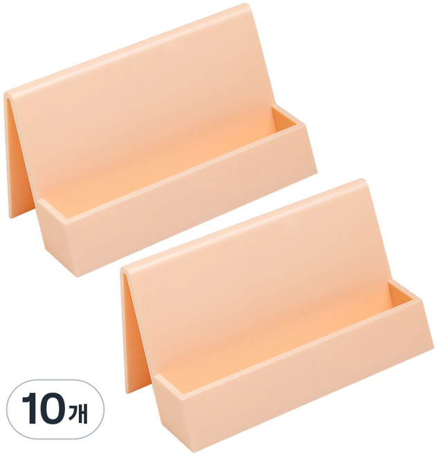 EUMES 簡約桌面名片架 卡片夾 粉紅色, 10個, 1欄