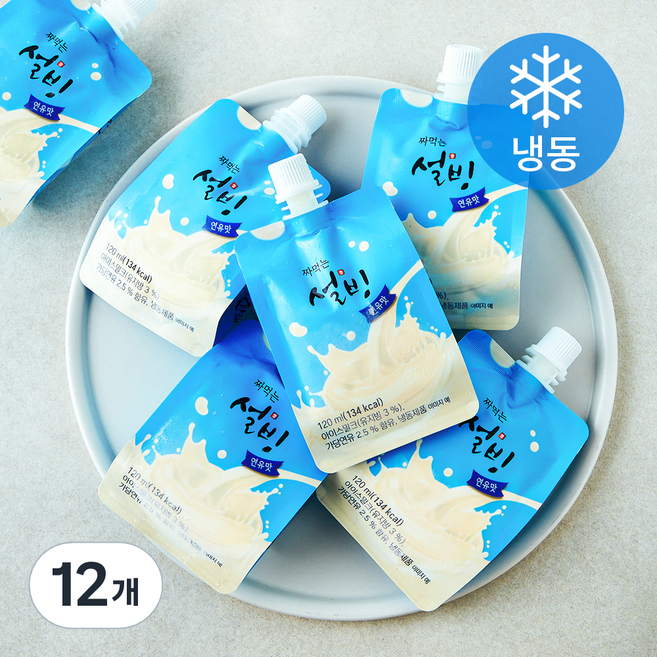설빙 짜먹는 연유맛 (냉동), 120ml, 1개입, 12개