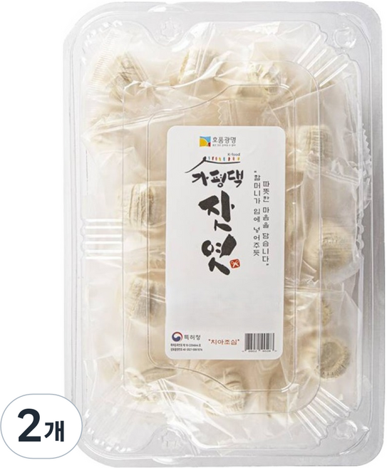 호품광명 가평댁 잣엿, 120g, 2개