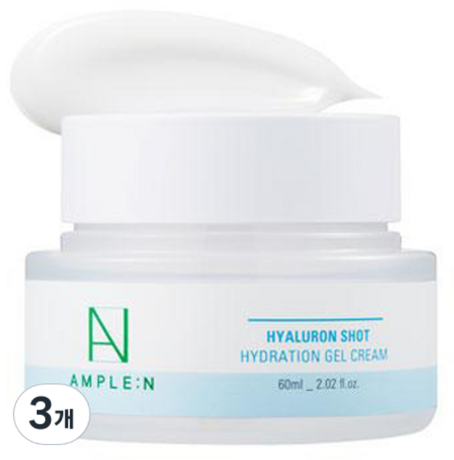 앰플엔 히알루론샷 수분 젤크림, 3개, 60ml