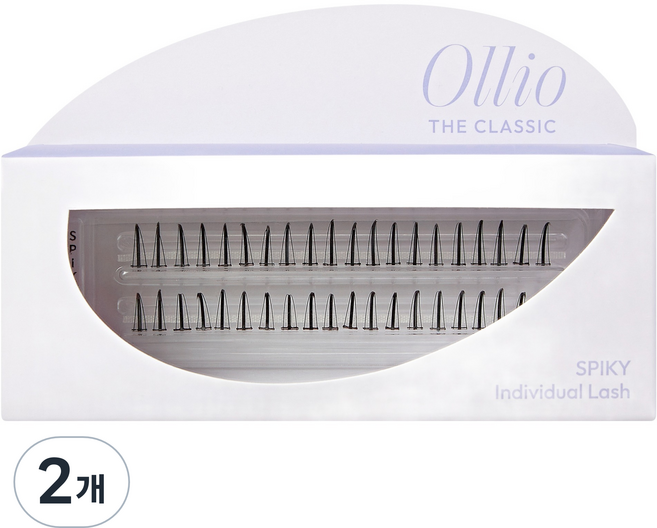 Ollio 더클래식 가닥 속눈썹 스파이키 11mm, 2개, 블랙