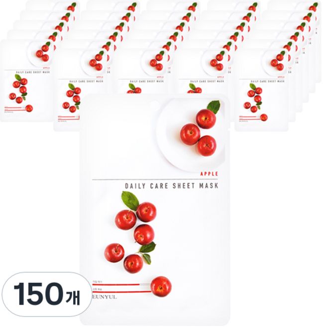 은율 사과 데일리 케어 시트 마스크, 1개입, 150개