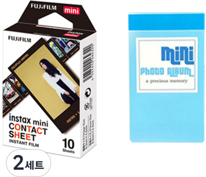 Instax 角色迷你底片接觸式相紙 10張 + 1層相簿, 2套, 單一商品