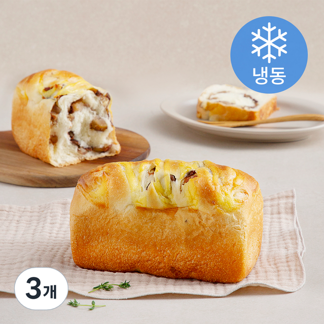 브리오슈 밤식빵 (냉동), 250g, 1개입, 3개