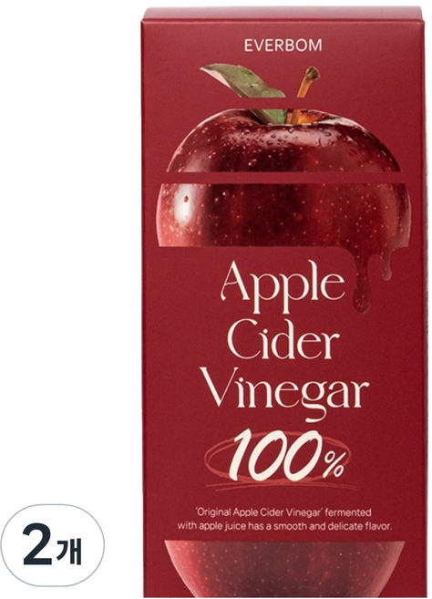 에버봄 유기농 이탈리아산 사과 오리지널 애사비 100%, 280g, 2개